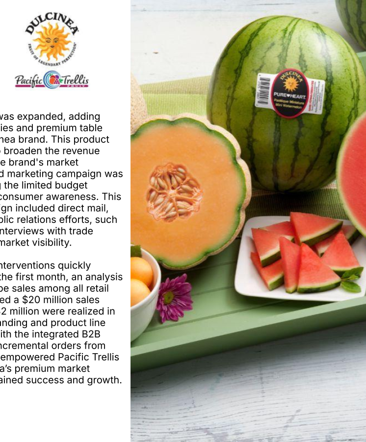 Empowering Pacific Trellis Fruit: The Dulcinea Melon Makeover